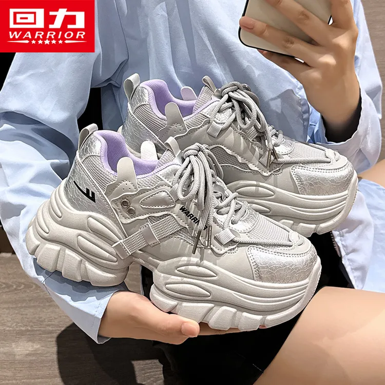 回力老爹鞋女款2025秋季新款休闲百搭轻便复古潮流厚底增高运动鞋