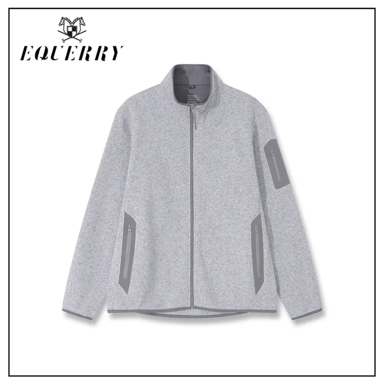 【SHIIEELL】男装纯色立领抓绒拉链夹克外套-J465