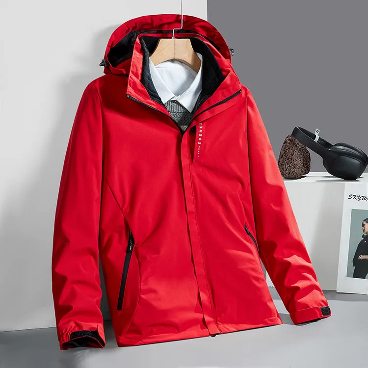 男女冲锋衣防水三合一两件套外套新款户外登山服防风