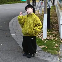 Jimmy妈童装【绿野仙踪】冬季新款儿童背后刺绣毛绒绒夹棉外套