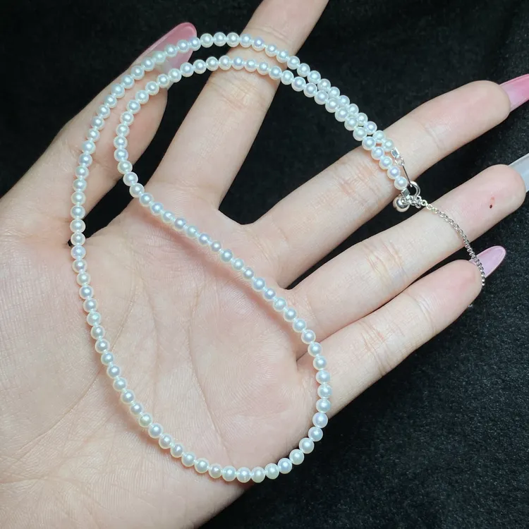 【小北严选】淡水珍珠项链尺寸约3mm+【多样性发一件】-BH15X458