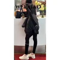 微笑家 极简系列 【小腿钻裤】小腿烫钻打底裤