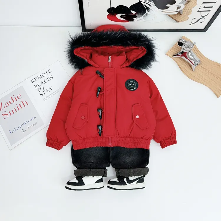 儿童棉服男童冬款加厚棉衣2025新款冬装潮 BQ251297N悠悠童话童装