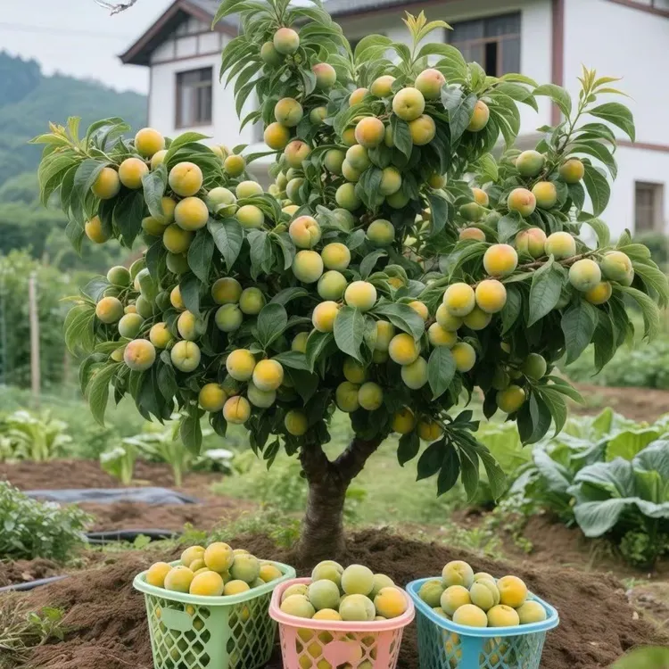 嫁接蜂糖李子树苗带盆带土南北均可种植耐热好养