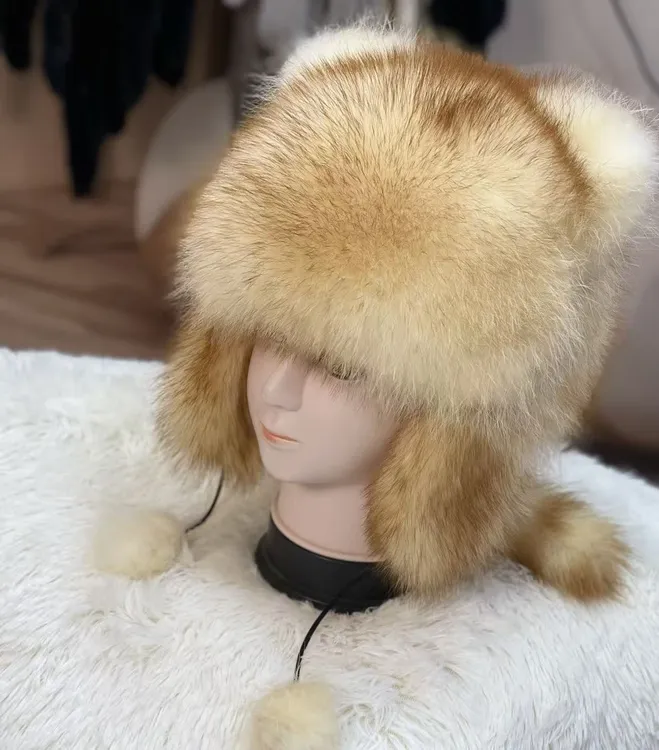 翰墨儒斯冬季美洲貉小浣熊帽子雷锋护耳猫款霸王帽动物造型帽亲子
