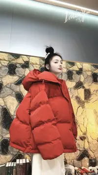 Laurine原创韩版加厚面包服