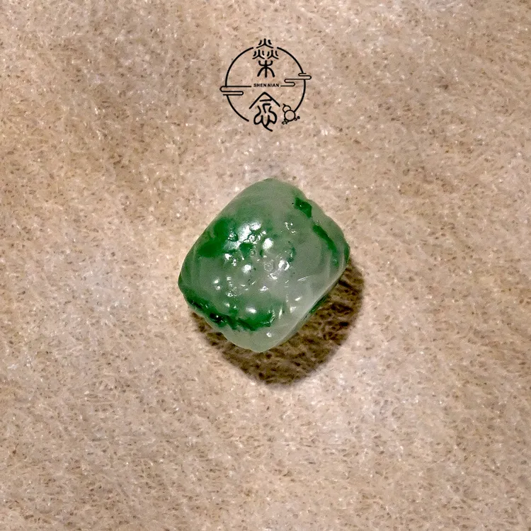 8MM天然非洲翠并蒂莲桶珠108手串DIY配饰散珠配珠顶珠腰珠鼓珠