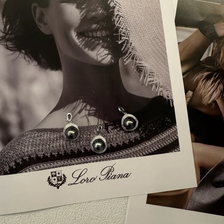 【珠纪儿】海水大溪地珍珠设计款珍珠吊坠S925银多样性发一