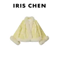 IRIS CHEN 长白山 2025冬款90”鹅绒“狐狸毛国风羽绒服25YRF1123