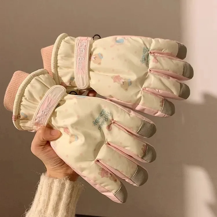 【加绒保暖】女士滑雪手套电动车手套加厚加绒防风保暖冬季骑行手套