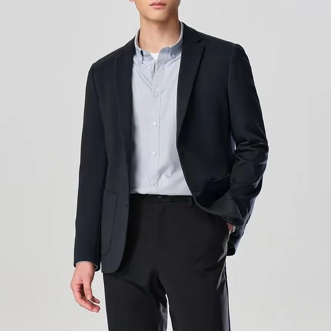 海依柜剪标男士修身休闲西服单西秋季新款柔软个性挺括便服单西男