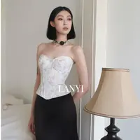 LANYI金枝粉叶胸衣鱼骨胸衣