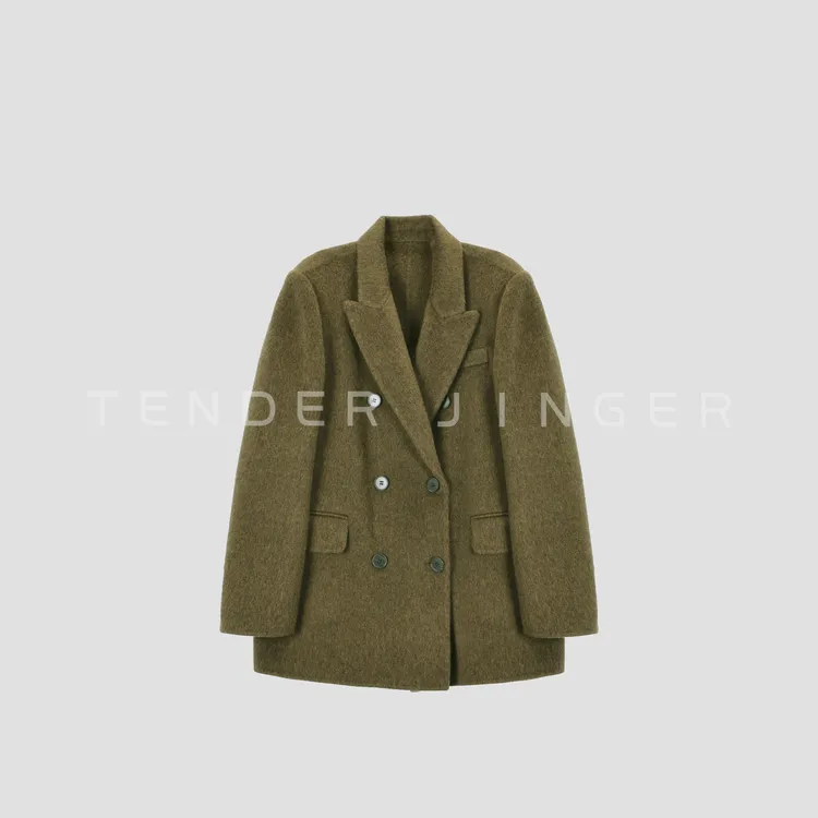 Tender Jinger｜线下专供 双排扣羊毛羊绒外套T54TUZ554T