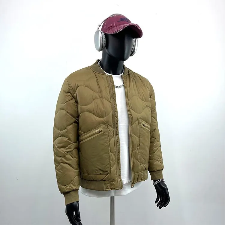 羽绒服男薄款冬季棒球领轻便短款夹克外套潮流休闲拼接痞帅上衣韩