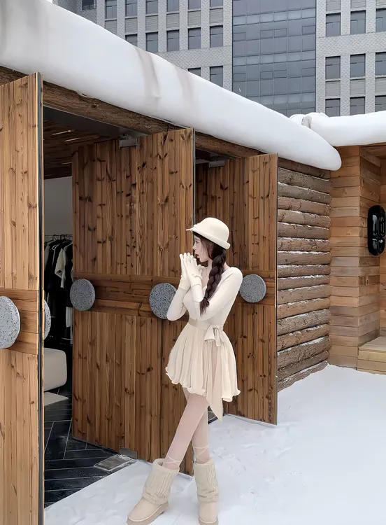 【芭蕾奶酥】秋季新款纯欲气质千金慵懒甜美显瘦高腰时尚短款连衣裙