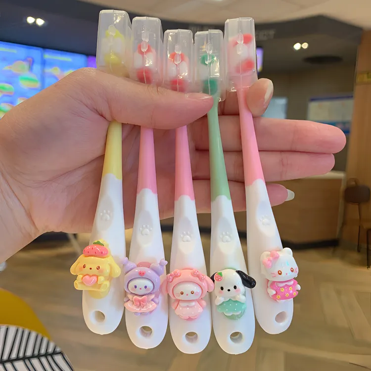 【5支】美乐蒂库洛米万毛刷3-10岁护齿保护牙龈儿童专用软毛牙刷