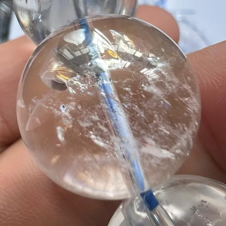 天然白阿塞水晶手链手串正品白水晶高频能量水晶天使单圈精美