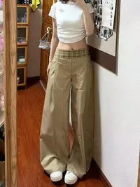 （白色西装裤）微瑕直筒裤西装阔腿裤显瘦夏季百搭休闲裤垂感