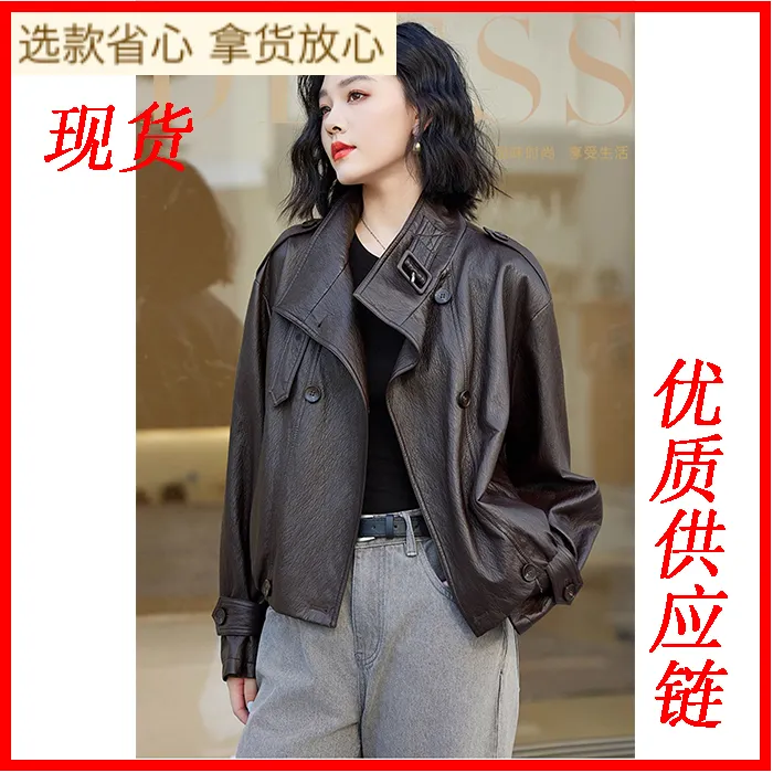 小皮衣外套女短款2025秋季新款小个子立领气质酷飒风复古PU皮夹克