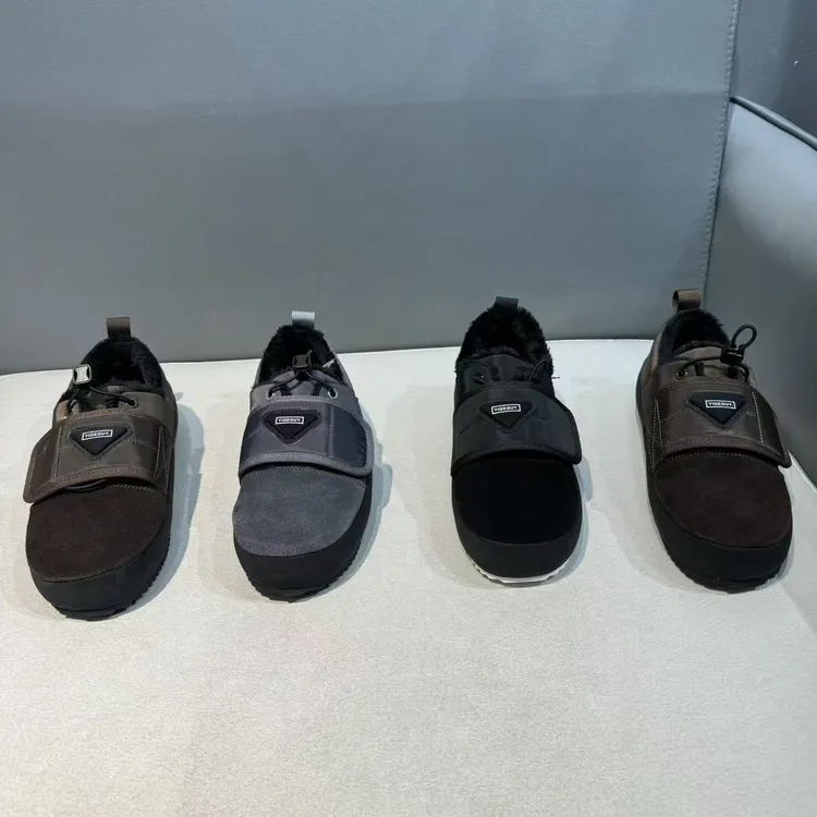 棉鞋广州迪火男士秋冬季反毛皮B6039休闲复古时尚板鞋