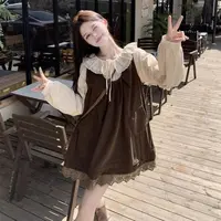 秋冬森女系衬衫➕吊带裙