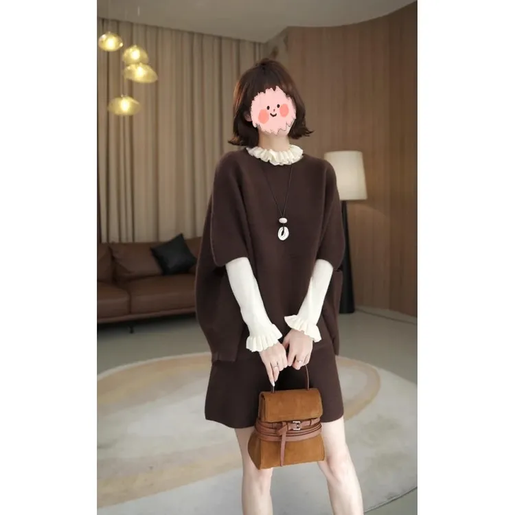 高级感上衣宽松慵懒显瘦百搭2025年早秋小众复古韩系休闲上衣女