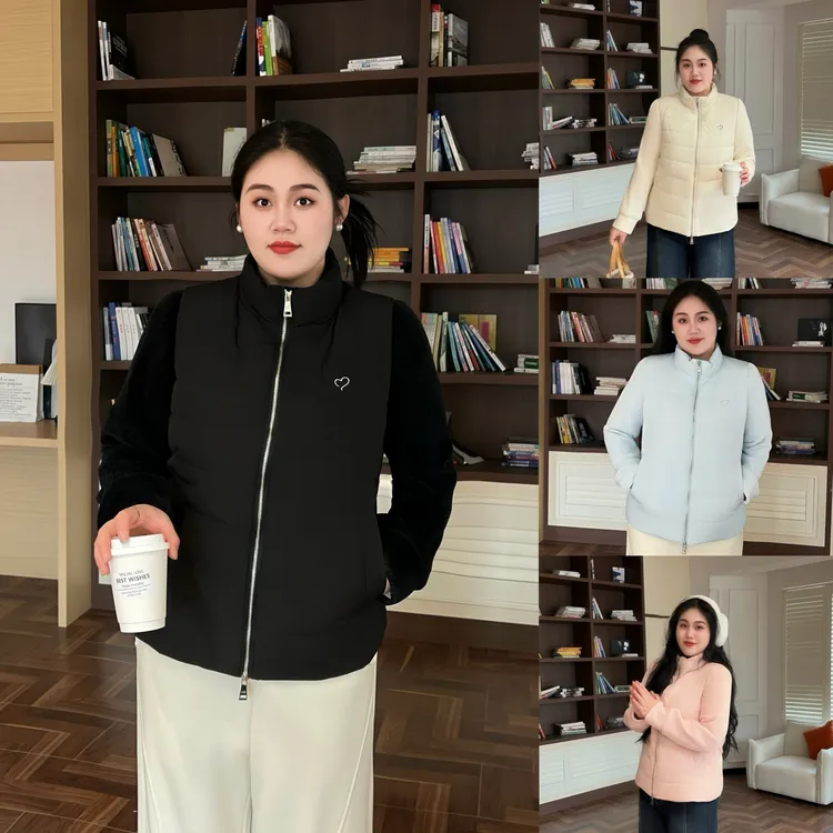 花契“北海道雪”大码女装显瘦200斤胖mm-90白鸭绒羽绒服13676-F