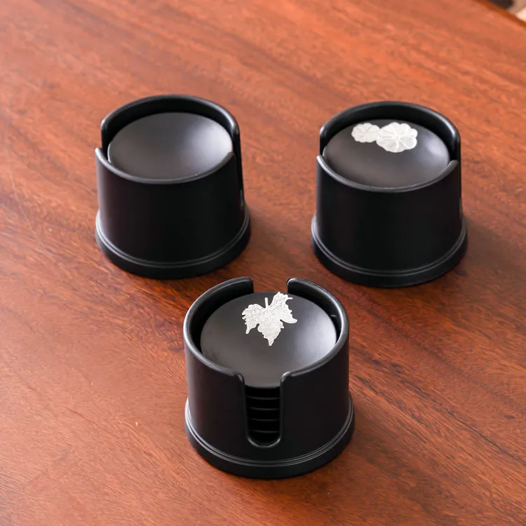 日式茶垫杯垫茶杯垫茶道功夫茶杯托创意茶具配件隔热防滑方形杯托