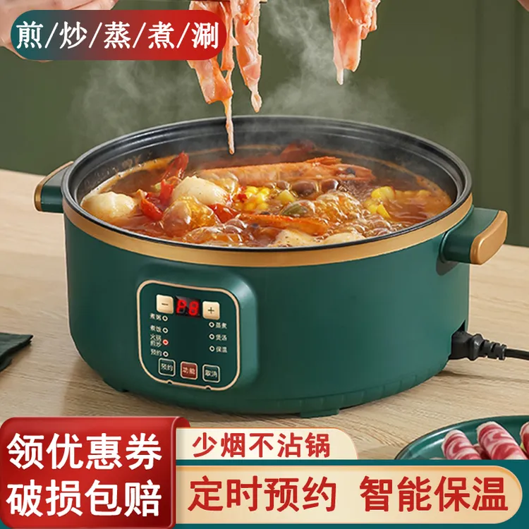 小型电炖锅电火锅家用煲汤加厚煮粥多功能电蒸锅蒸煮一体锅大容量
