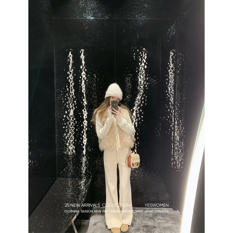 YESWOMEN【淼淼】过冬瘦瘦裤·奥立绒针织料 微喇裤XYF71412C2023