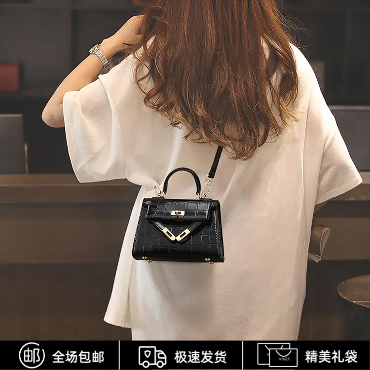 Viney真皮包包女包高级感斜挎轻奢手提小包生日礼物送女友送老婆