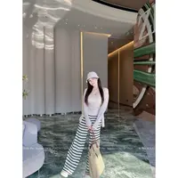 XD怡991240【遛弯神裤】松弛buff韩感透气撞色按头安利的条纹裤