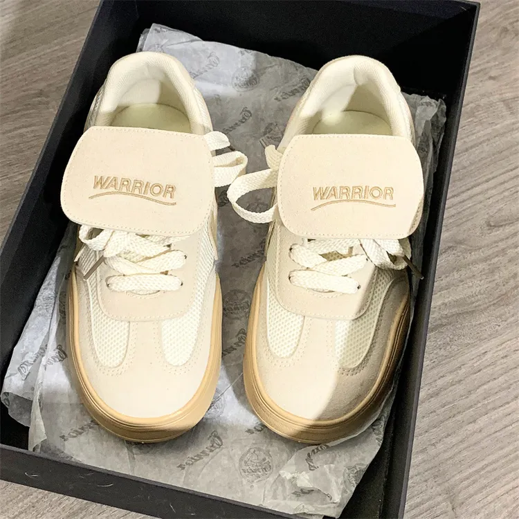 回力网面德训鞋复古小众设计女鞋2025夏季透气百搭板鞋运动休闲鞋