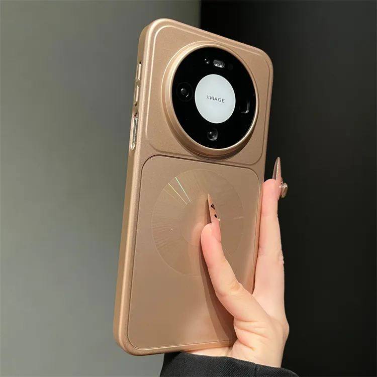 适用华为mate80手机壳高级感磨砂电镀极光磁吸mate70/60pro男女款