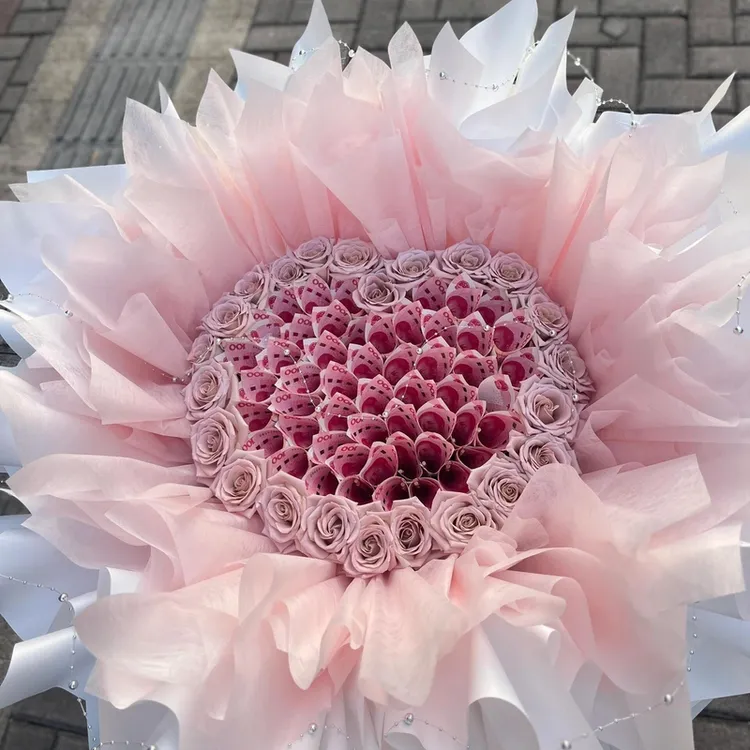 【有钱花】鲜花花束520送女朋友爱人老婆生日礼物小时达同城配送