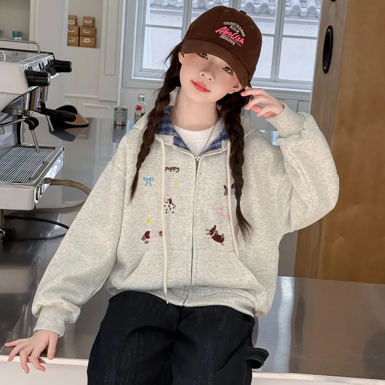 女童外套春秋新款女孩韩版休闲棒球服中大儿童宽松开衫6-12岁潮牌