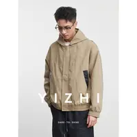 亦止时尚户外休闲拉链男连帽秋季美式夹克日系户外潮流宽松外套男