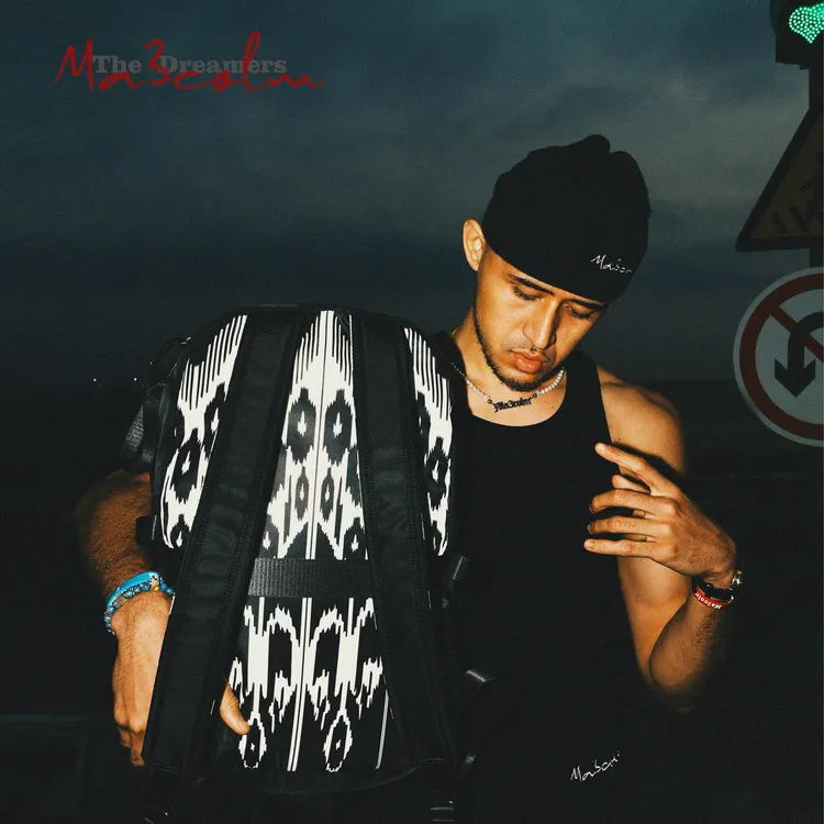 Ma3colm艾德莱斯系列尼龙防水日常运动休闲黑色双肩包背包卡米然