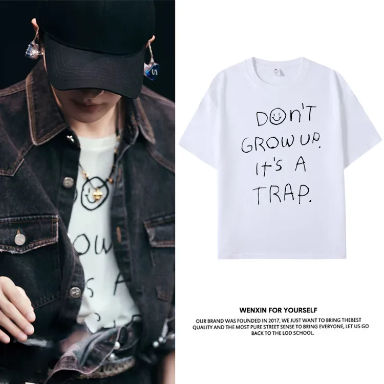 周深同款深深的演唱会周边纯棉短袖T恤男女情侣应援半袖上衣服潮