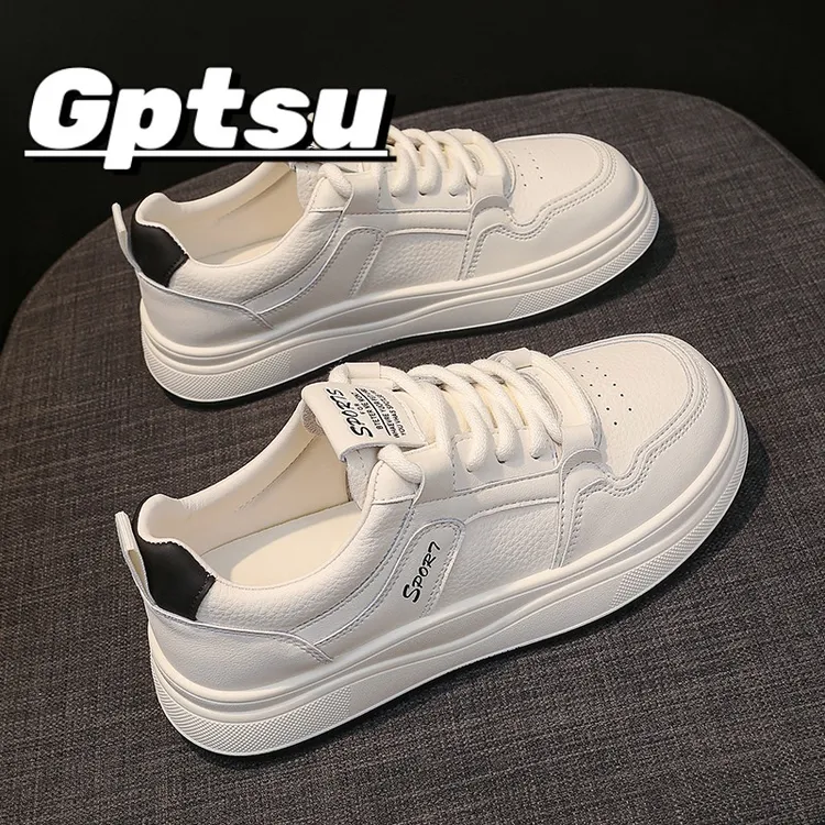 GPTSu踩屎感小白鞋女春秋季时尚百搭新款百搭运动板鞋防滑防水鞋
