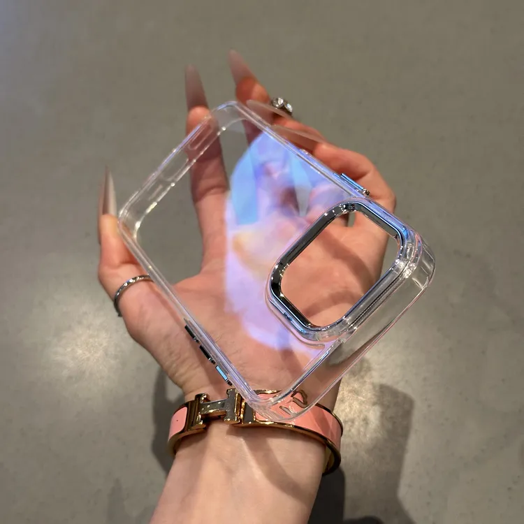 欧克里里高级感金属框适用苹果16promax手机壳小米14vivoppo华为