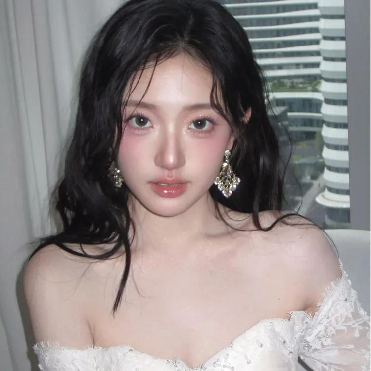 合金仿水晶耳饰 宴会主角 重工金色满钻流苏耳环绝美夸张气质耳饰