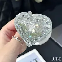 【奢灰爱心】歪歪高定手工钻气囊磁吸支架适用于安卓苹果磁吸壳