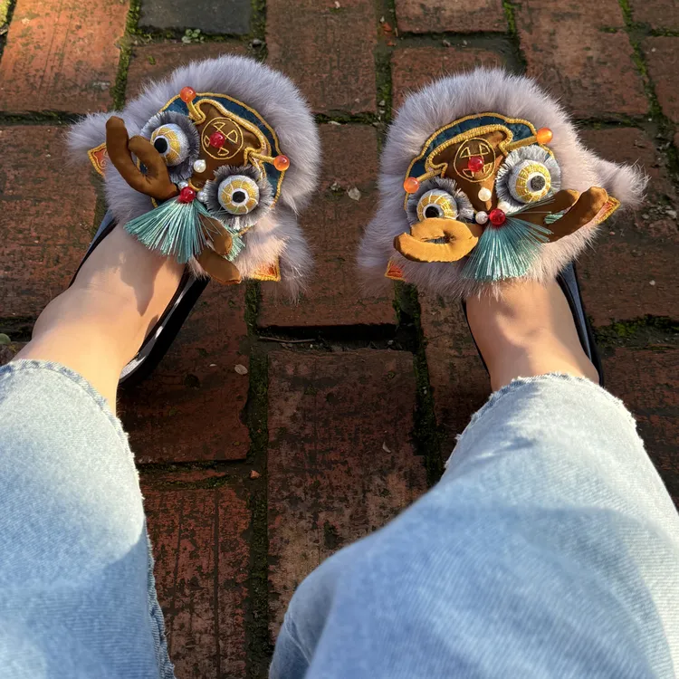 【小青龙】·花田家·原创手工千层底虎头鞋