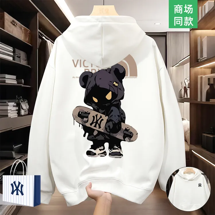 【专柜爆款】奥莱连帽卫衣男春秋季2025新款青年卡通联名帽衫