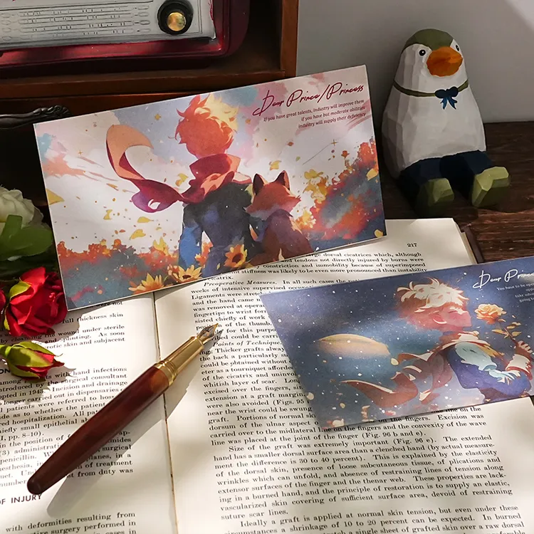 湛雨玫瑰星空王子信封信纸套餐高颜值浪漫情人节手写情书表白信纸