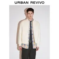 【HOT】UR2025冬季新款男装休闲字母棒球服夹克外套UMY150013