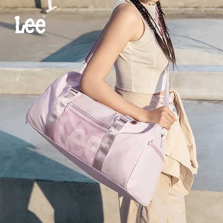Lee新款大容量旅行包女生手提健身包外出旅游登机包包包女款