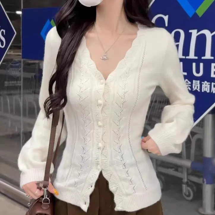 开衫针织毛针织衫显瘦气质薄款女针织开衫时尚