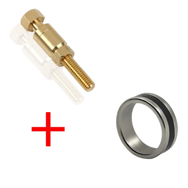 魔术螺丝自转送黑圈磁戒近景互动魔术道具